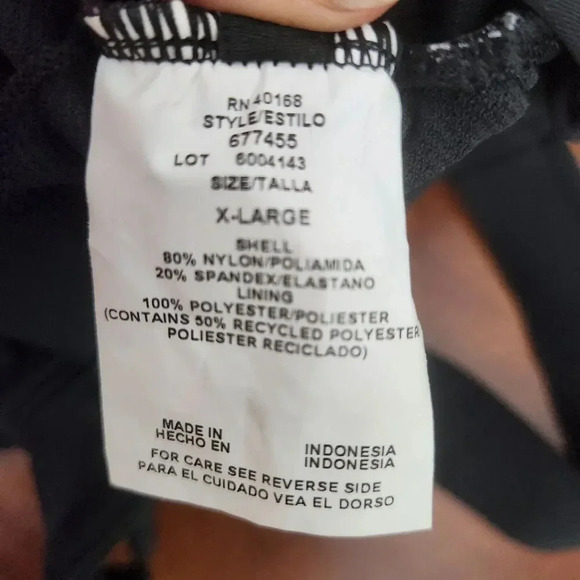 AQUA GREEN Asymetrical One Piece Tank‎ Swimsuit UPF 50+ Swimwear SZ XL 16/18 - Picture 8 of 12